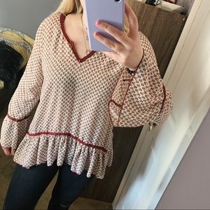 ABOUT A GIRL patterned blouse